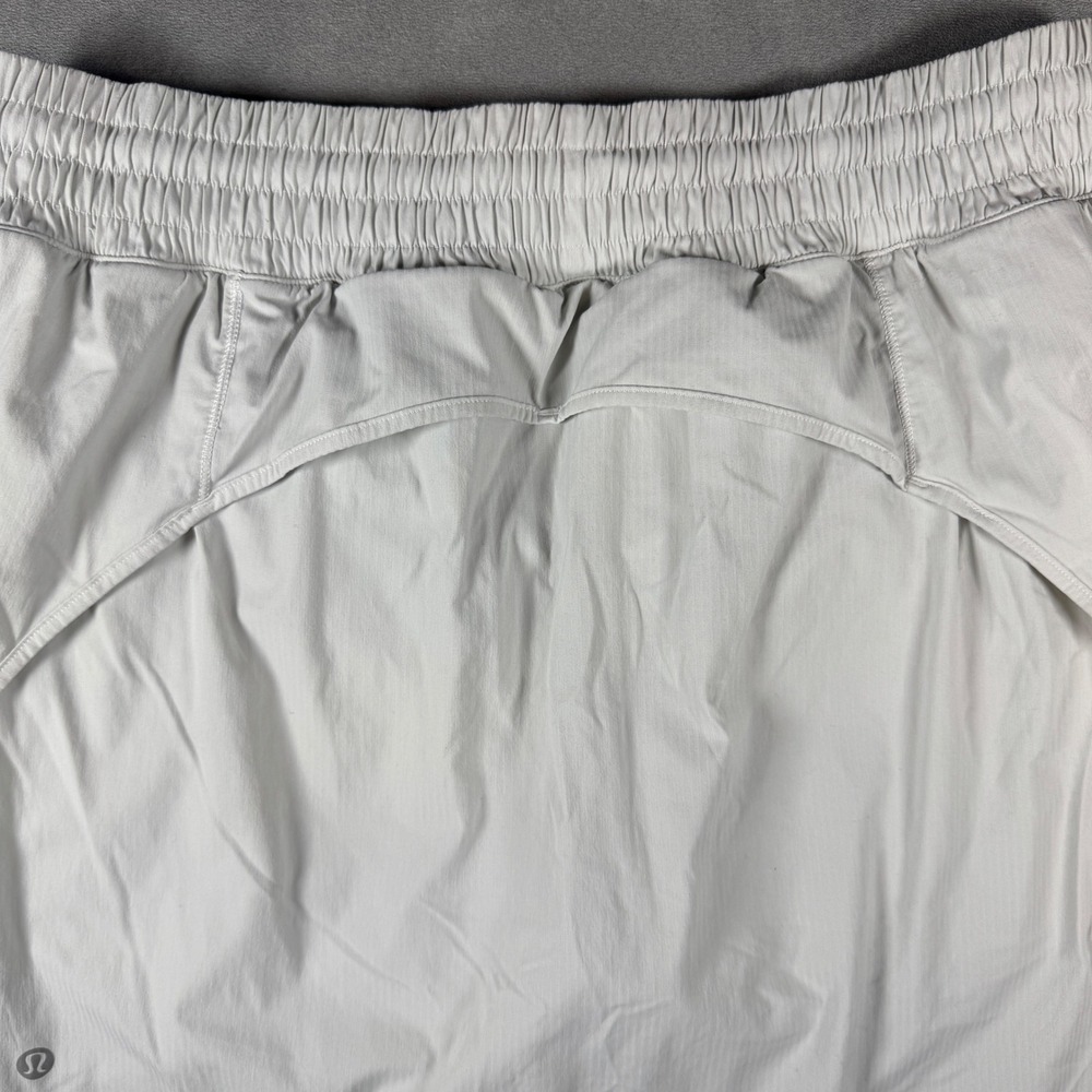 Lululemon Hotty Hot High-Rise Skirt White Gray Size 12 Tennis Running Skort - Picture 7 of 10